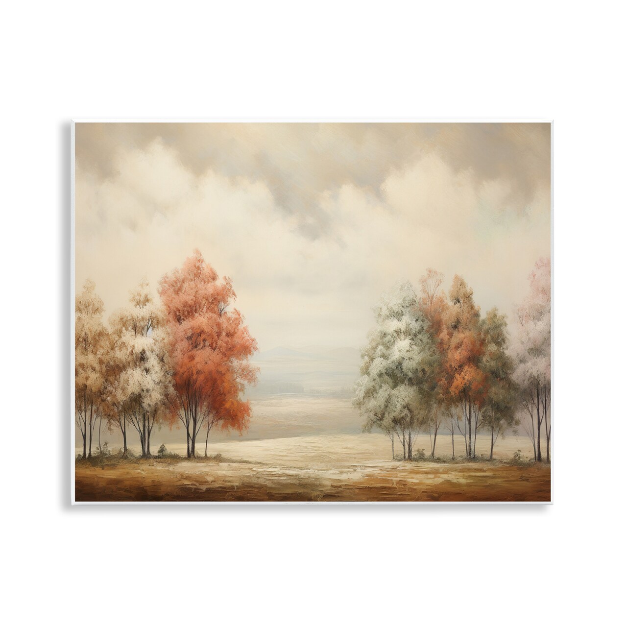 Stupell Industries Muted Autumn Treeline Wall Plaque Design by Franklyn Gregory